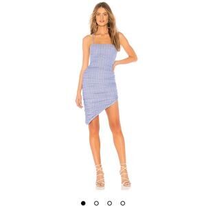 Majorelle Andi Midi Dress in Blue Stripe